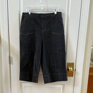 Women’s Dark Gray Denim Capris